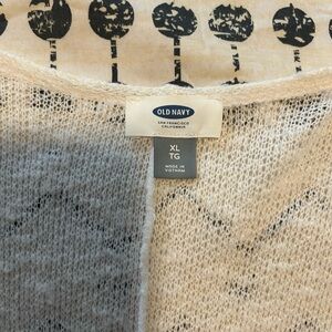 Old Navy Beige Open-Knit Cardigan
